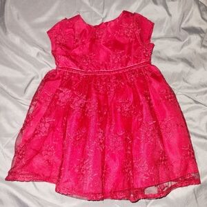 NWOT Red Lace Infant Dress 6-9 Months